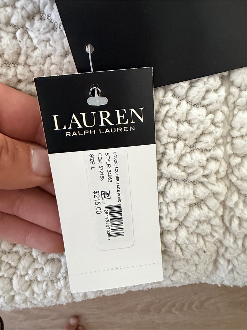 Lauren Ralph Lauren Quilted Plaid Puffer Coat in Brown - Picture 2 of 2